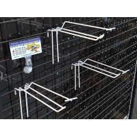 Гачок на сетку L150 двійний з ціникотримачем